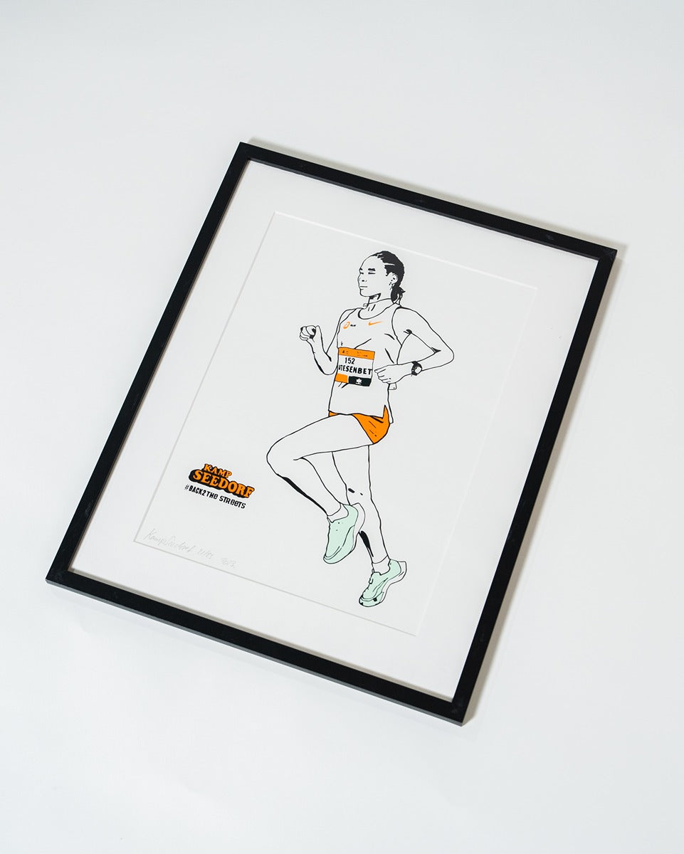 Print Letesenbet Gidey – Limited Edition - NN Running Team x Kamp Seedorf