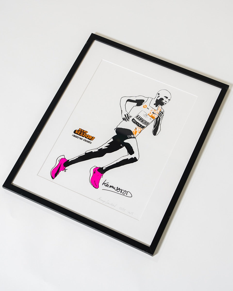 Print Geoffrey Kamworor – Limited Edition - NN Running Team x Kamp Seedorf