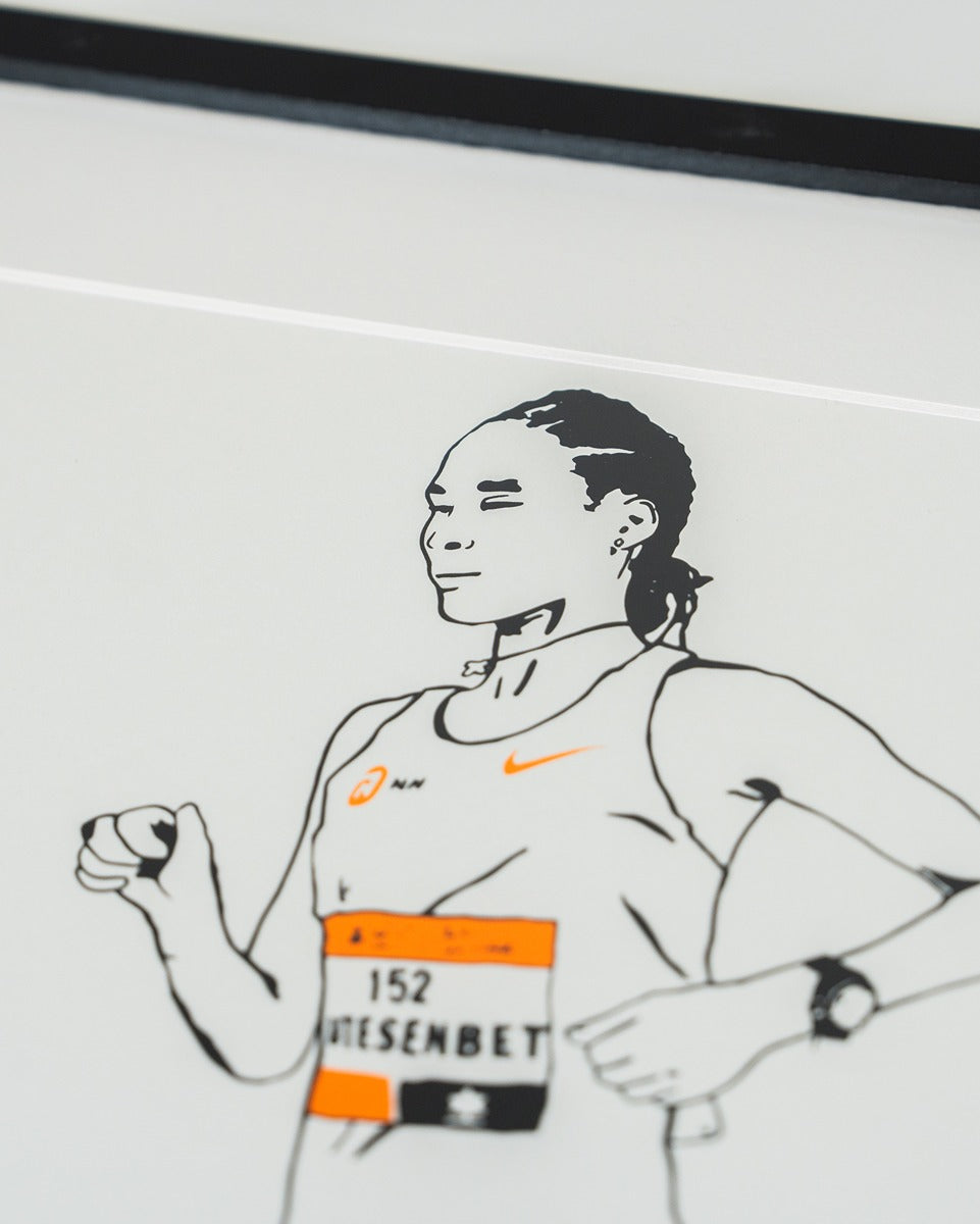 Print Letesenbet Gidey – Limited Edition - NN Running Team x Kamp Seedorf