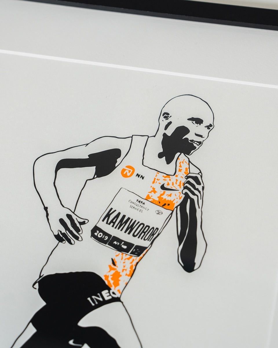 Print Geoffrey Kamworor – Limited Edition - NN Running Team x Kamp Seedorf