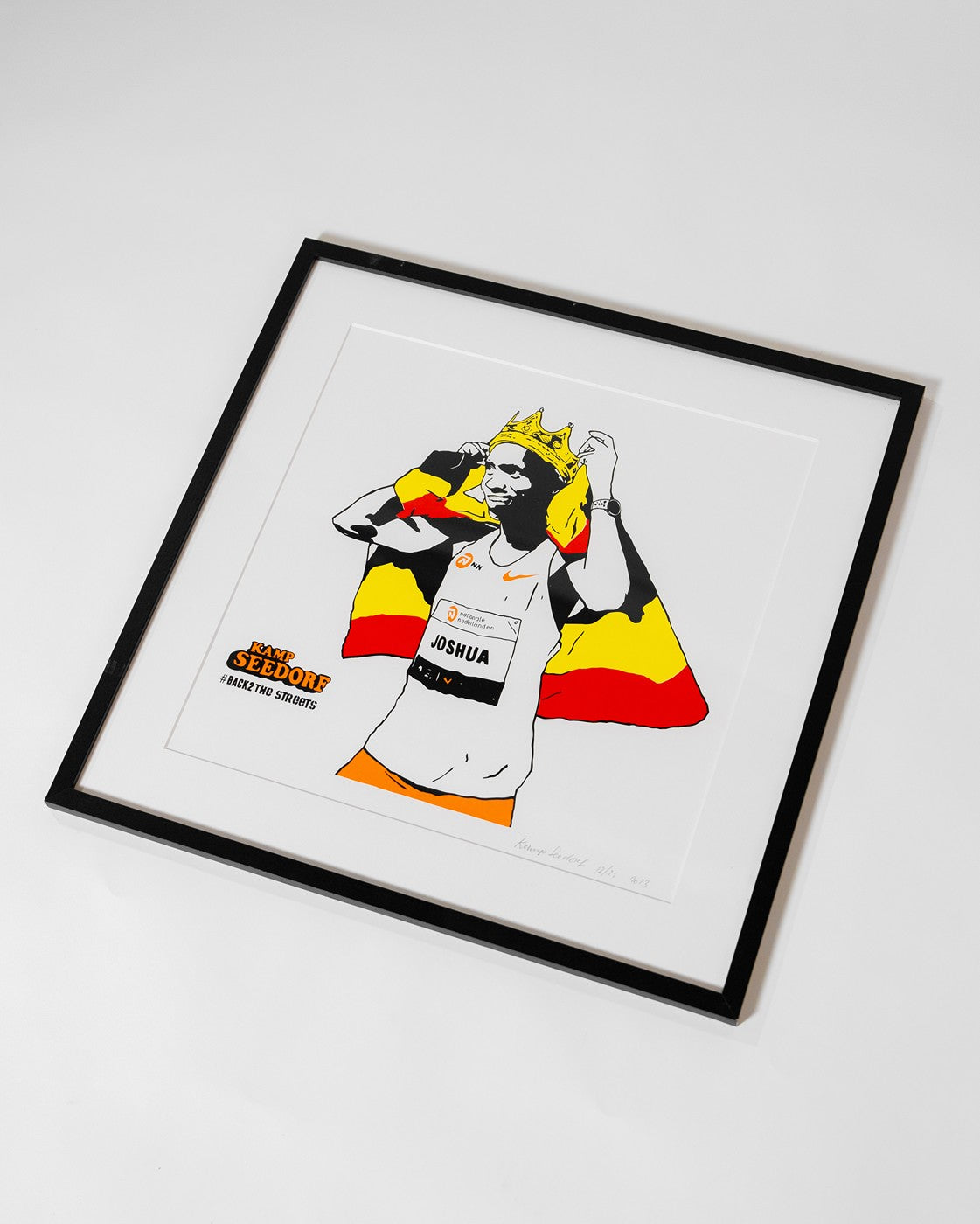 Print Joshua Cheptegei – Limited Edition - NN Running Team x Kamp Seedorf